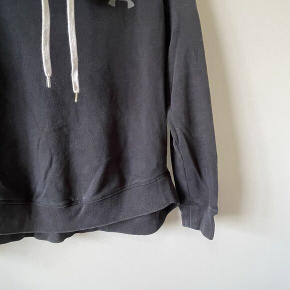 Under Armour Loose Fit Cowl Neck Sweatshirt Women's Medium Black Style 1316164 - Picture 6 of 8